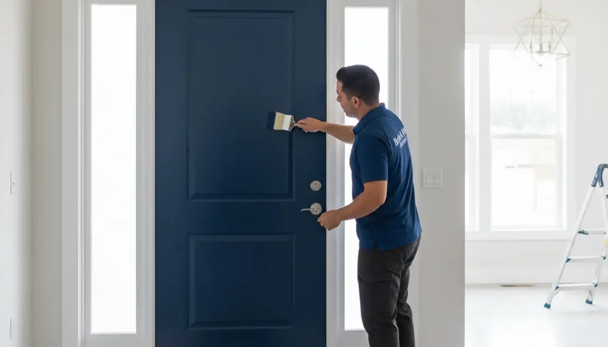 Professional door painting and refinishing service in Wilmington, NC for long-lasting coastal finishes