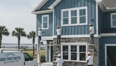 Professional house painters serving Wilmington, NC for interior and exterior painting services