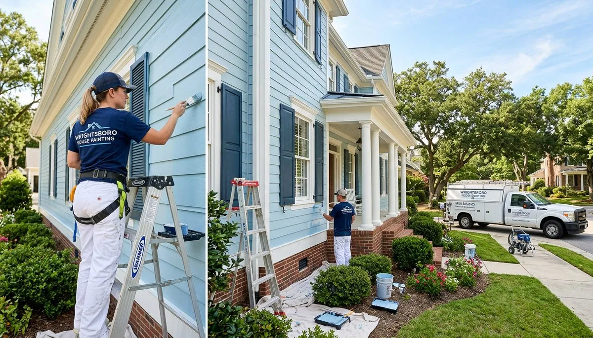 Professional house painters in Wilmington NC providing residential exterior painting services
