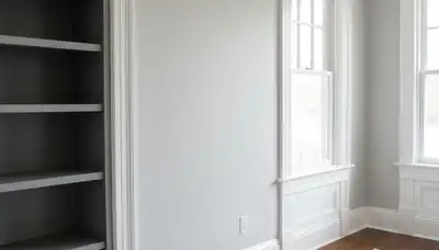 Professional interior trim painting with crisp edges highlighting Wilmington, NC home architecture