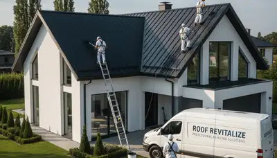 Professional roof painting in Wilmington NC protecting coastal homes from salt air and humidity