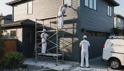 Professional siding painting in Wilmington, NC protecting coastal homes from salt air and humidity
